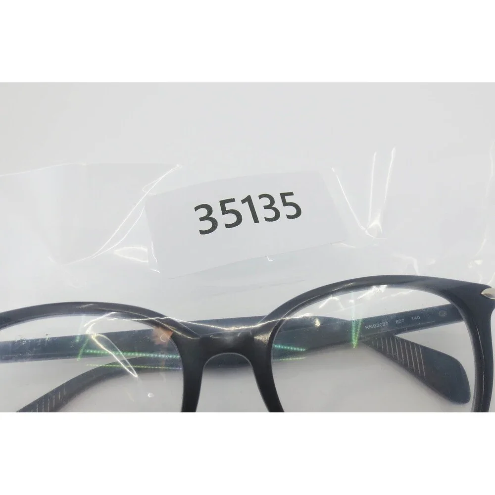 Rag & Bone RNB3027 807 Black Cat Eye Eyeglasses Frames 52-17-140 Silver Tone